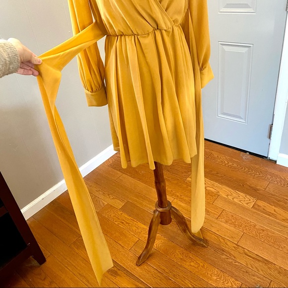 Pinkblush Yellow Tie Dress - Picture 12 of 16